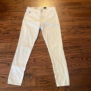 White, AG “the prima” mid-rise cigarette jeans, 29R